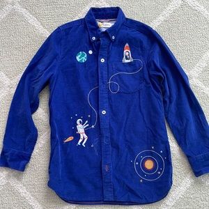Mini Boden space shirt. Size 8-10